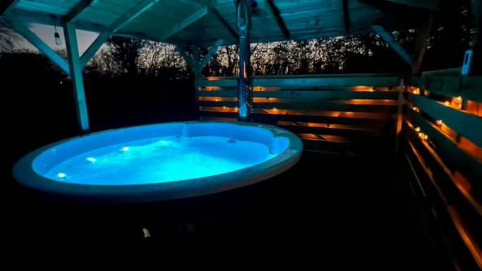 Hot Tub at Night